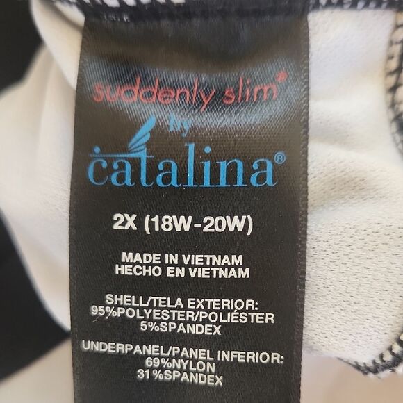 Catalina Black and White One Piece Swimsuit - Picture 2 of 6